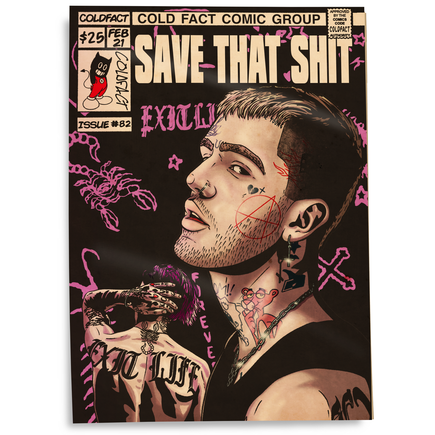Lil Peep - Save That Shit - Comic