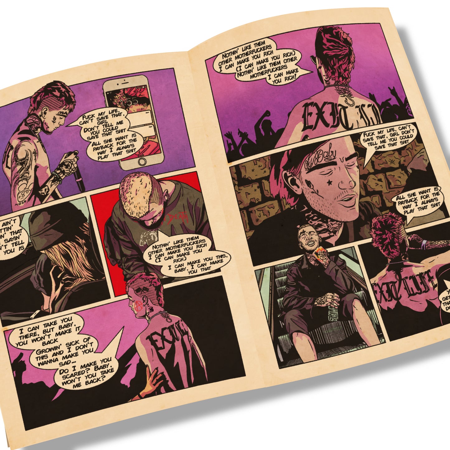 Lil Peep - Save That Shit - Comic