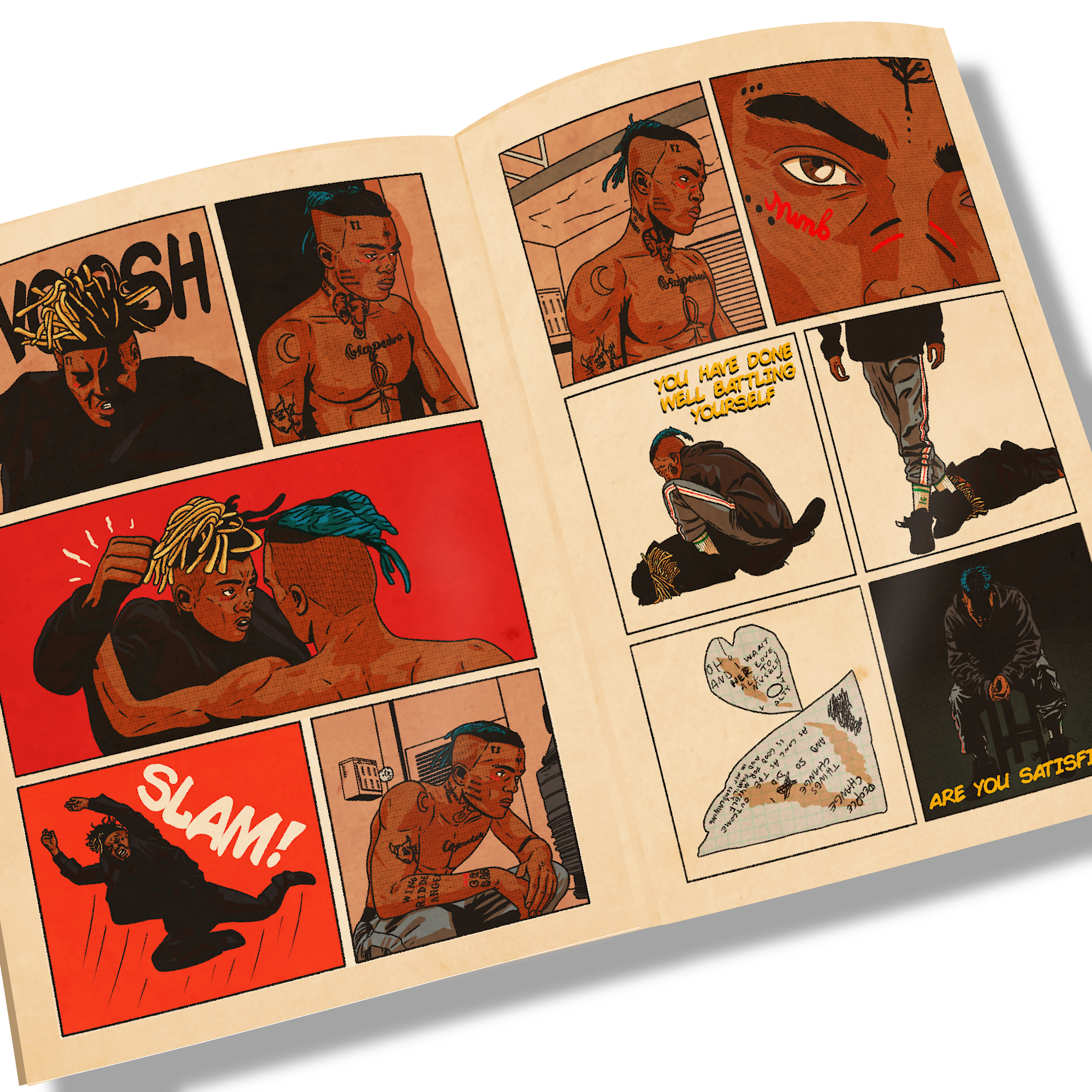 XXXTentacion Unofficial Comic - SAD REMASTERED