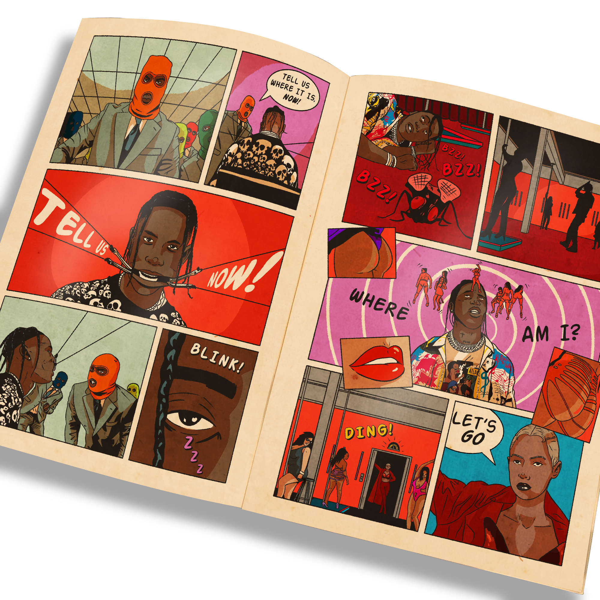Travis Scott Unofficial Comic - Highest In The Room